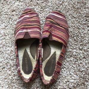 Multi-Color Elle Stripe (Fabric Upper and Outsole) Maurices Flat